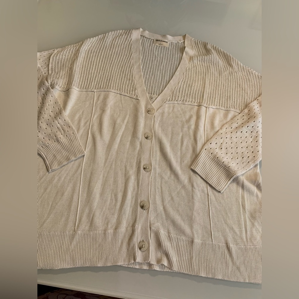 Gentle Fawn Cream Button Up Cardigan